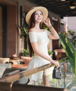 Alternative view of SET ÁO TN BẸT VAI CV TẦNG