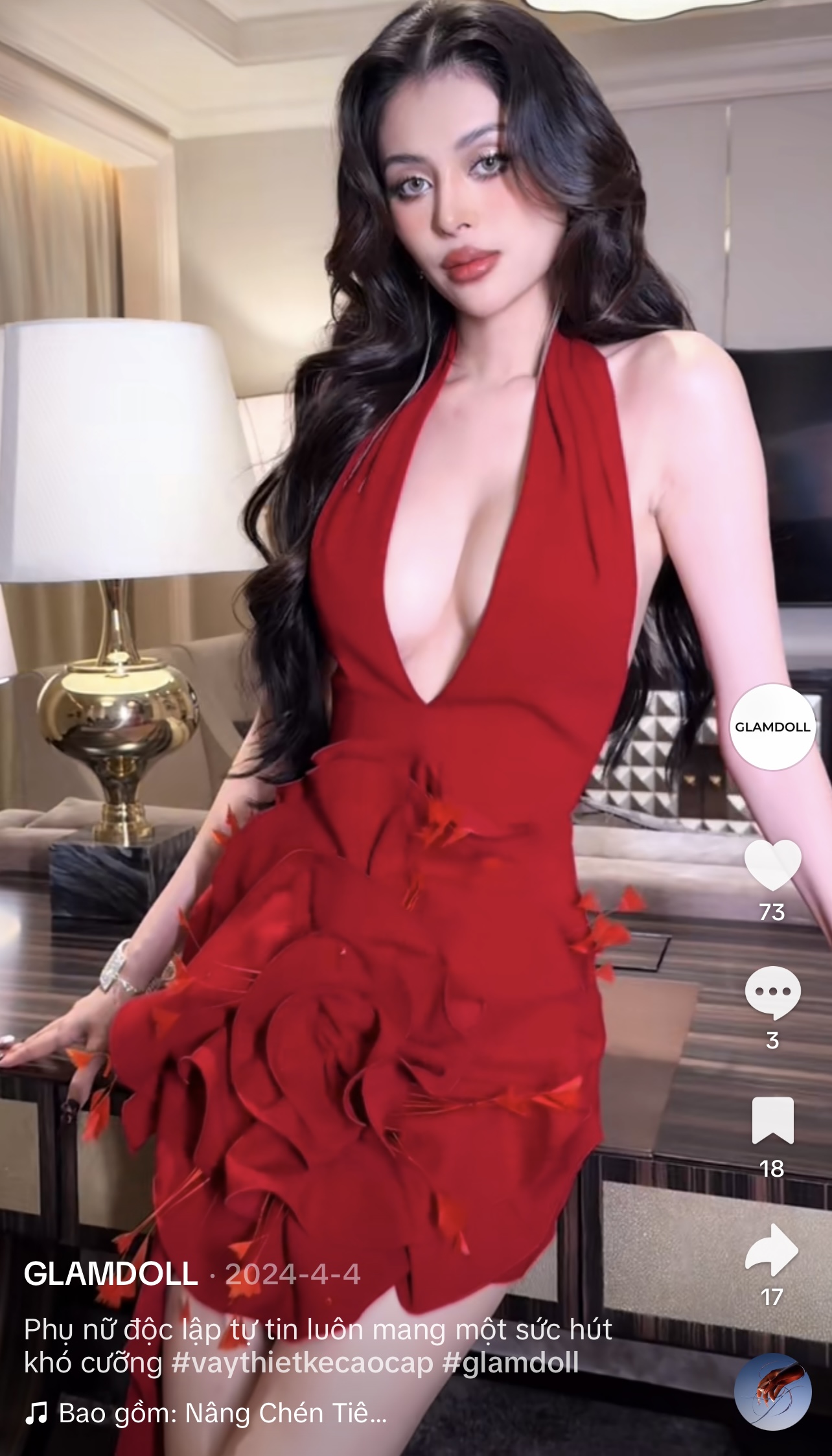 Pass đầm đỏ Glamdoll – iris dress size S