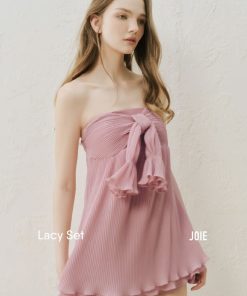 Alternative view of Pass set hồng áo cúp ngực + quần short Joie Des Roses - newtag
