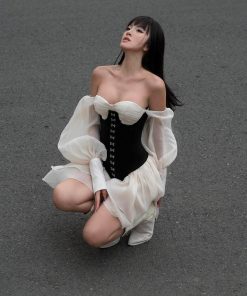 Pass set đầm + áo corset LSOUL size S