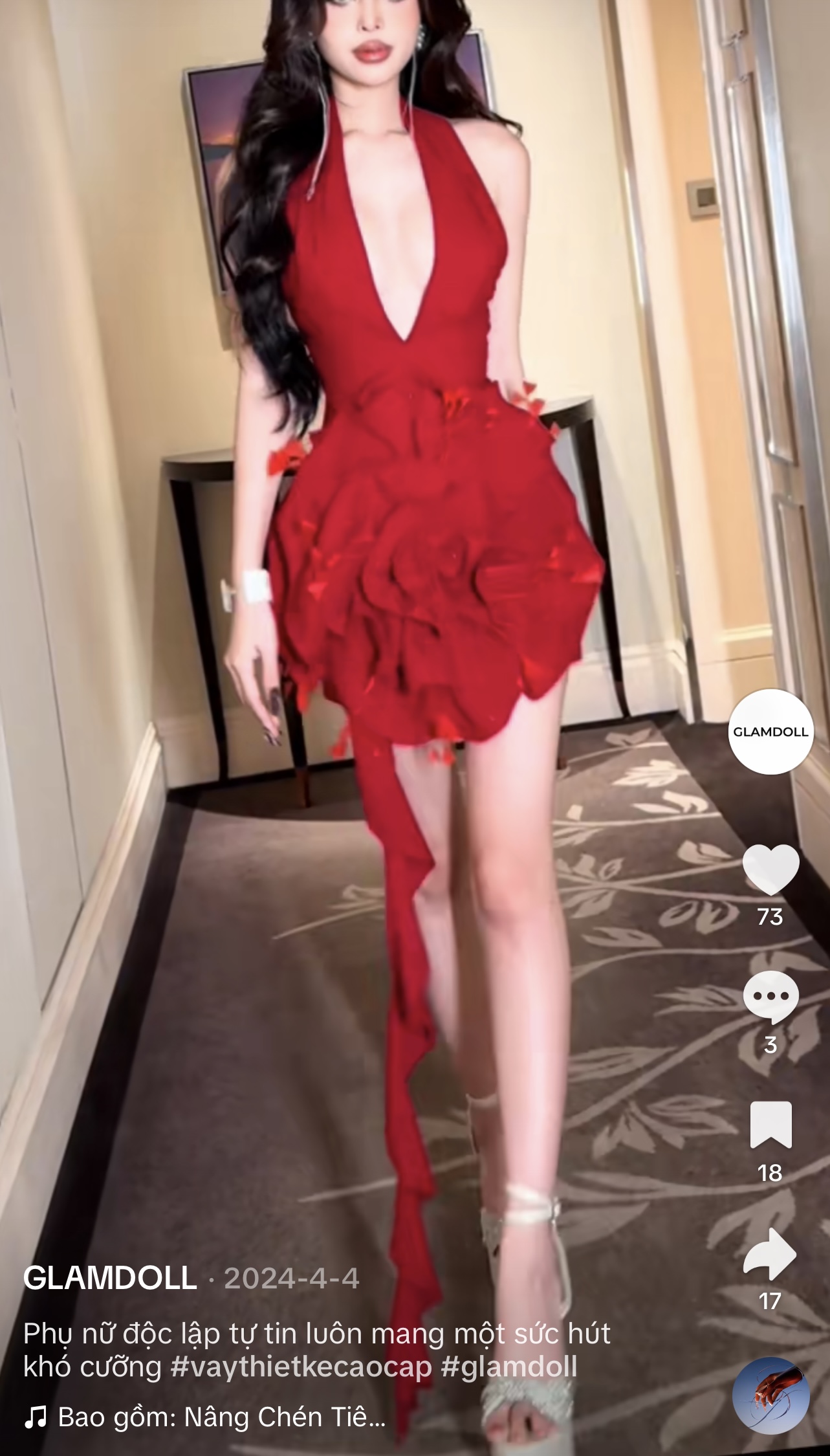 Pass đầm đỏ Glamdoll – iris dress size S - Ảnh 2