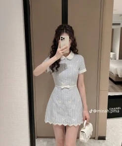 Pass đầm ARA ngắn tiểu thư - newtag nguyên hộp chưa mặc