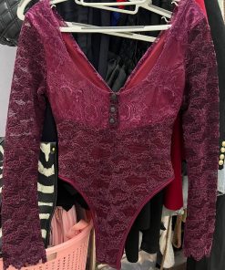 Alternative view of Pass nhanh Áo BodySuit ren đỏ TBB – có ảnh thật