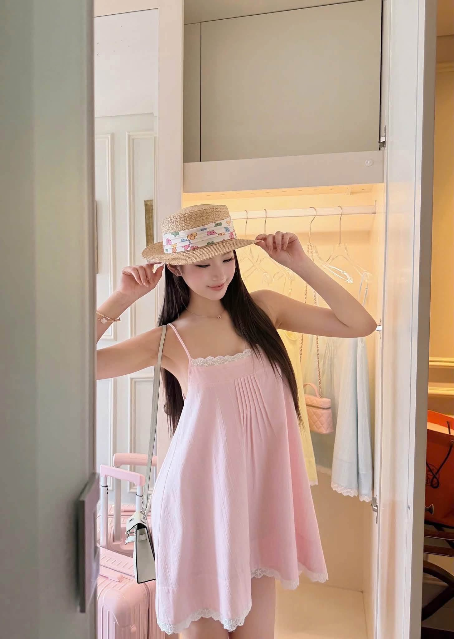 Pass Đầm Babydoll Hồng Chou - như mới