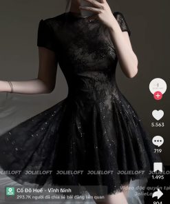 Alternative view of Pass váy đen ren Jolie Loft dáng ngắn size M