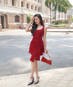 Alternative view of Pass váy Trio Ji size M đỏ basic năng động