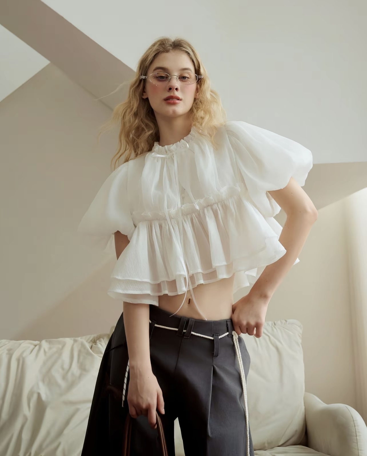 Pass áo babydoll Remmus size L – như mới