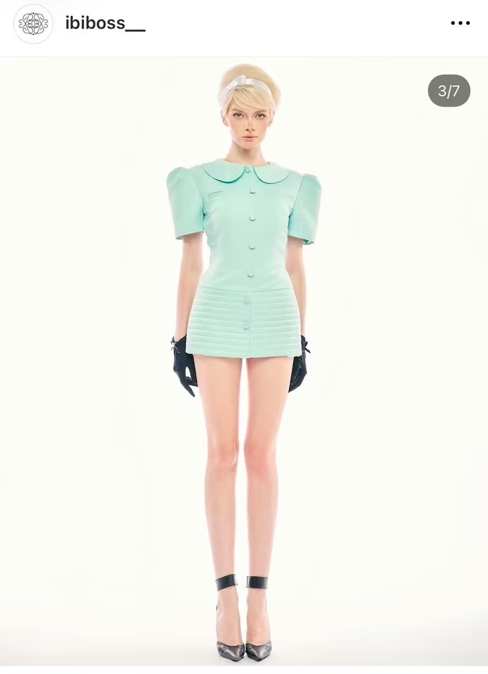 Pass đầm pony dress xanh ngọc – IBIBOSS
