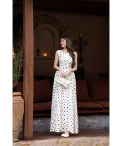 Pass đầm maxi chấm bi COCOMAY - như mới