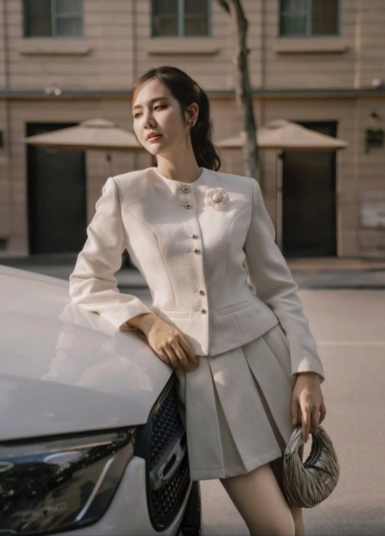 Pass set dạ áo M + cv L Calie