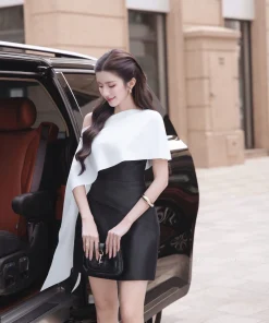 Pass váy đen ngắn + choàng Páramo - size M
