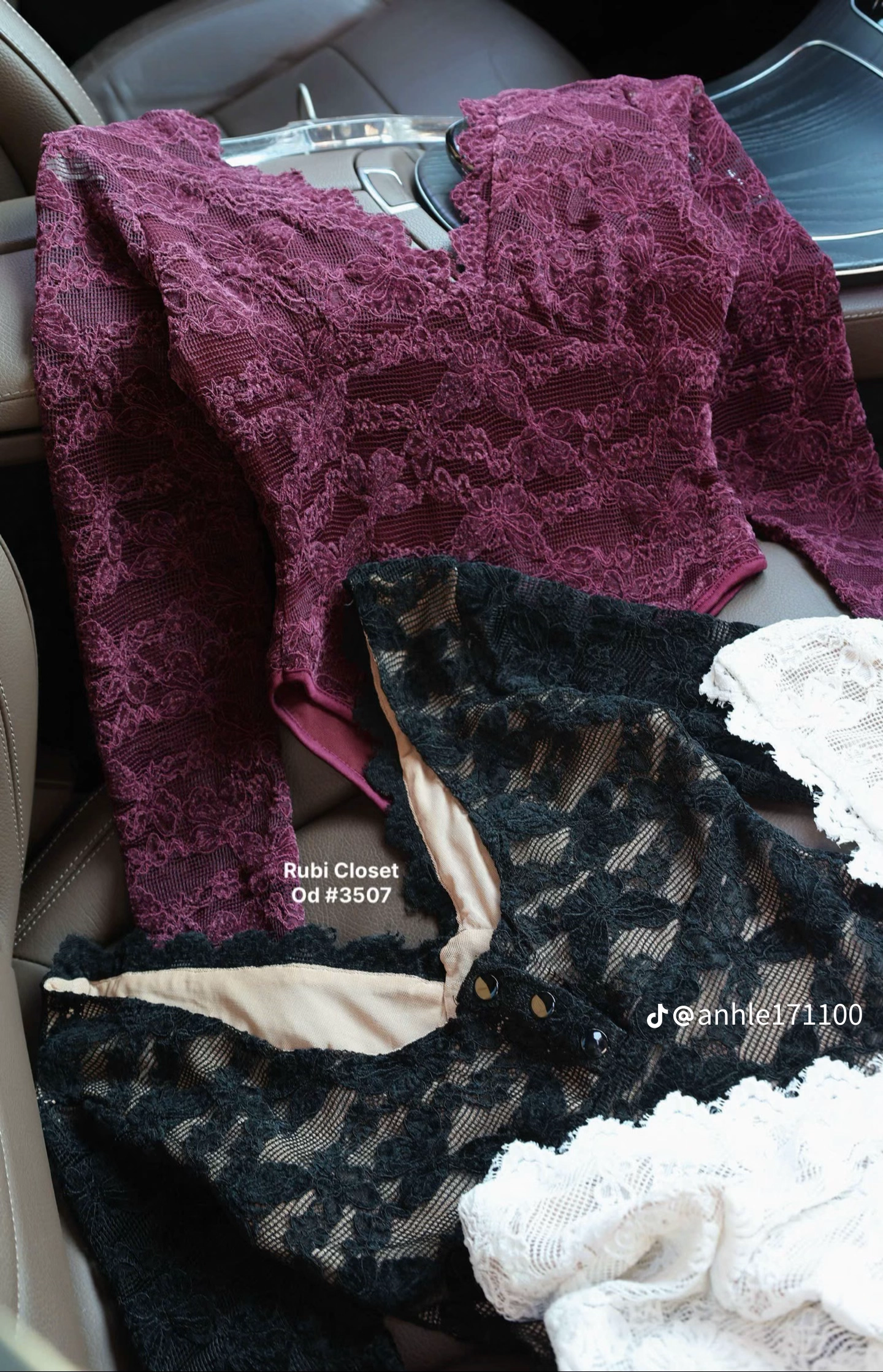 Pass nhanh Áo BodySuit ren đỏ TBB – có ảnh thật - Ảnh 3